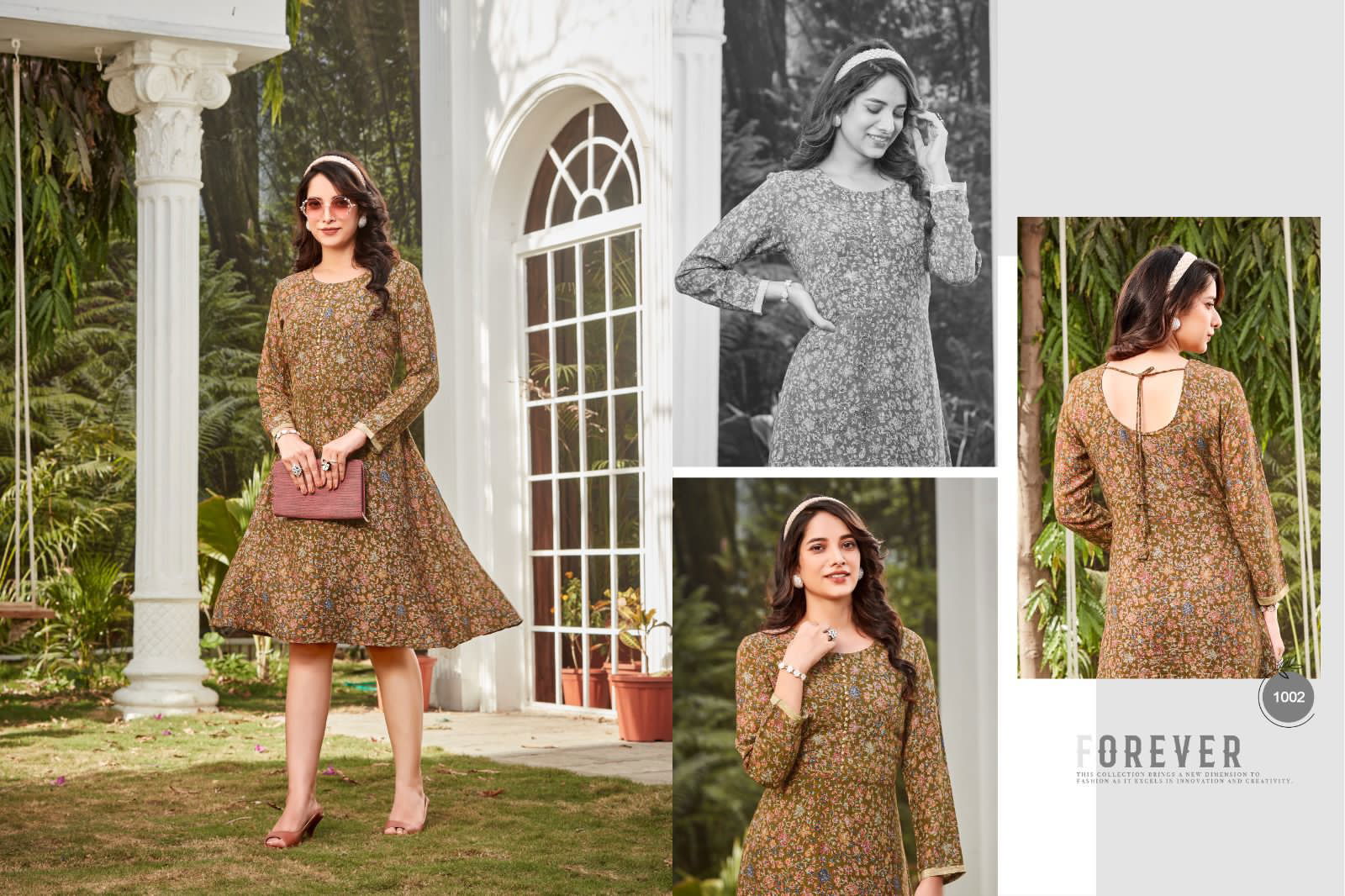 Dollar By Poonam Printed Party Wear Kurtis Catalog